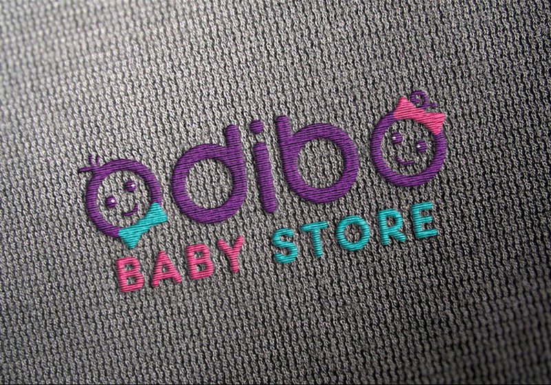 طراحی لوگو فروشگاه اینترنتی لباس کودک اُدیبو