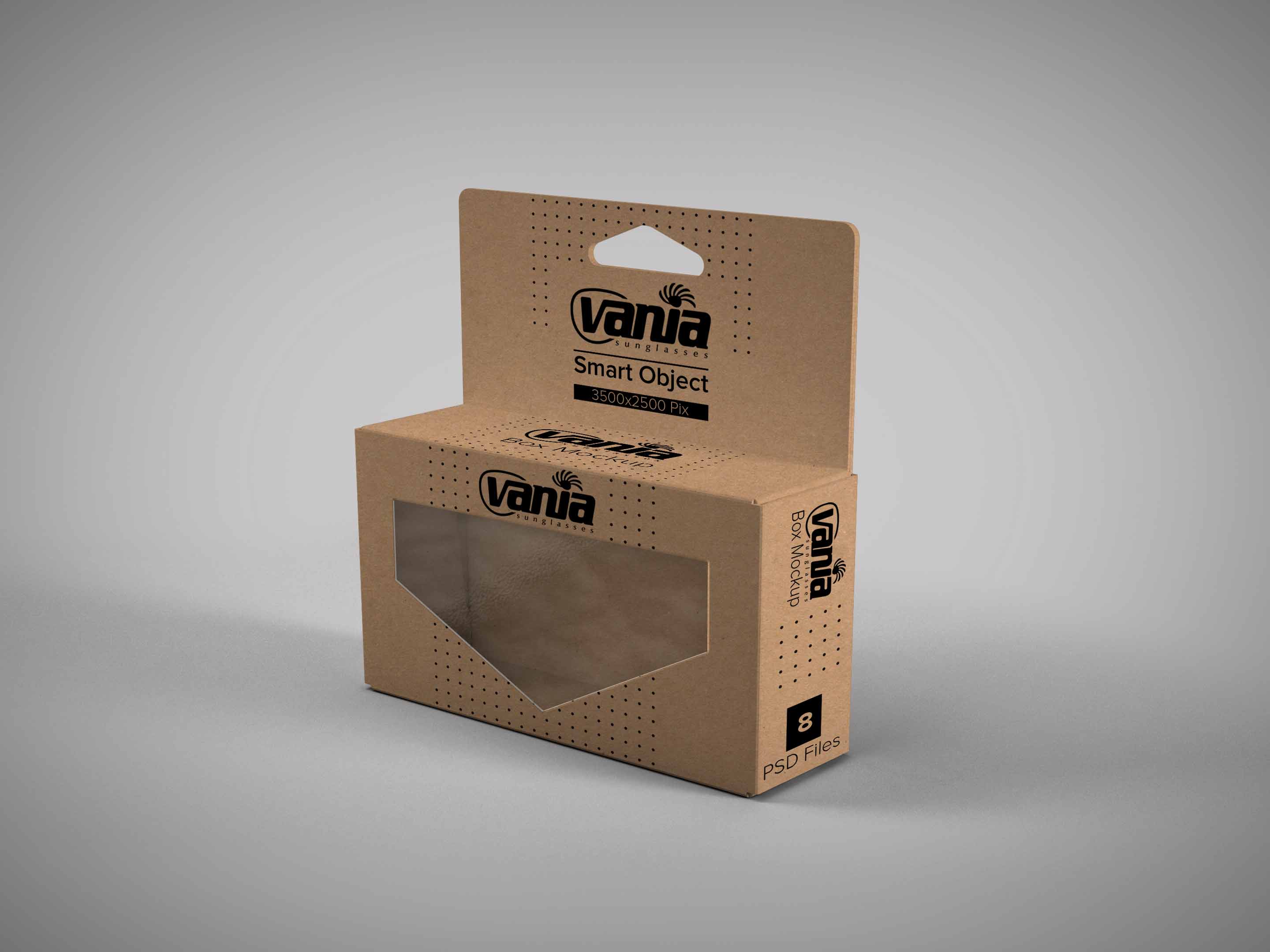 طراحی بسته بندی عینک آفتابی وانیا
